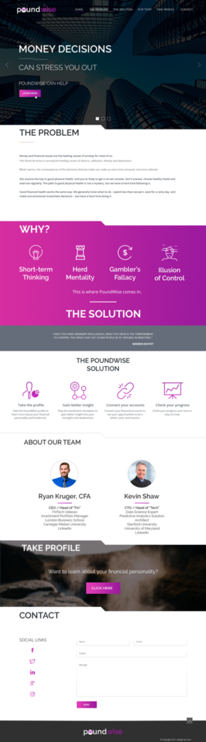 Web Design by lionx for PoundWise | Design: #14144652