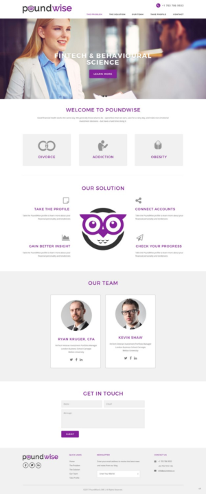 Web Design by pb for PoundWise | Design: #14056587