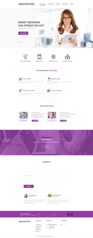 Web Design by pb for PoundWise | Design: #14056588