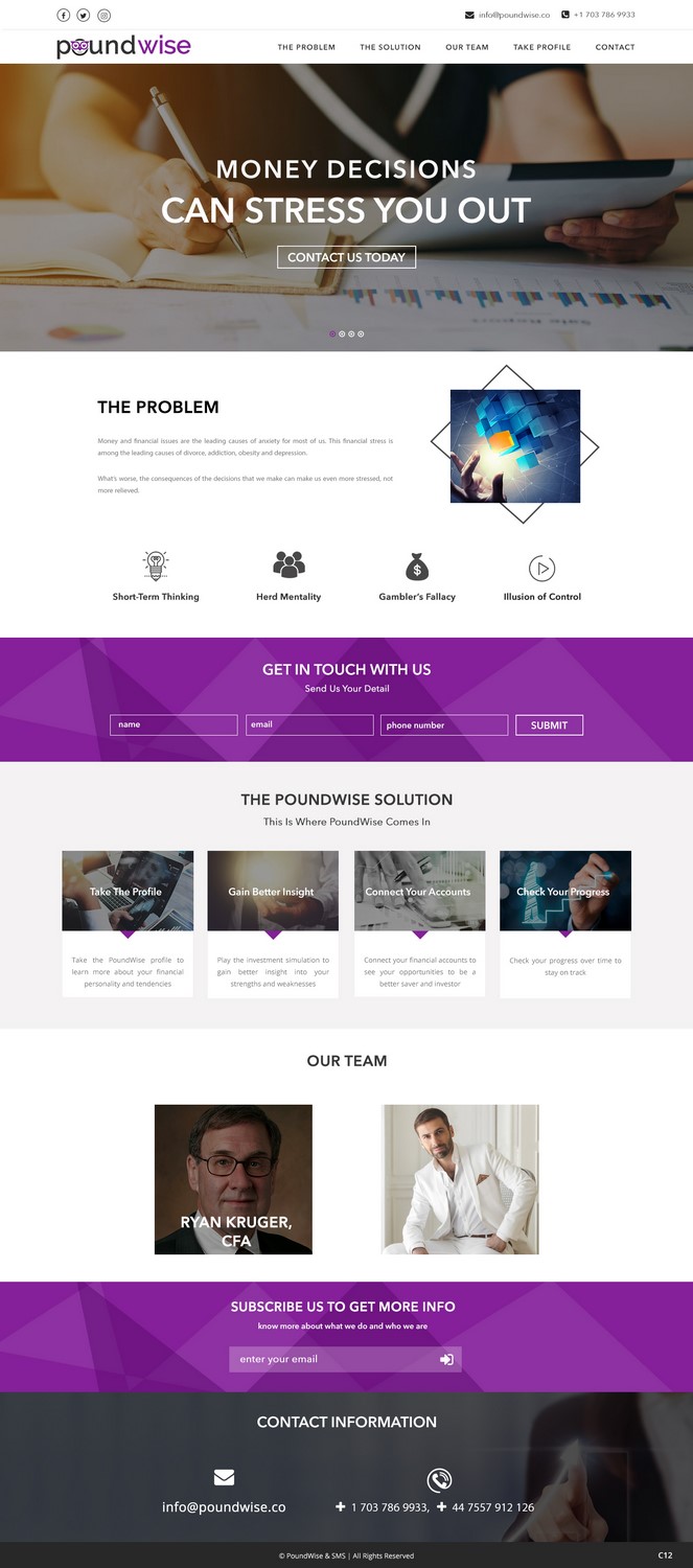 Web Design by pb for PoundWise | Design #14056589