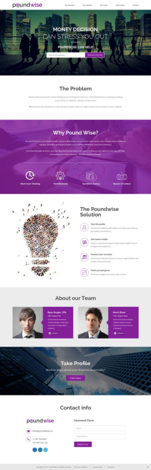 Web Design by pb for PoundWise | Design: #14056590