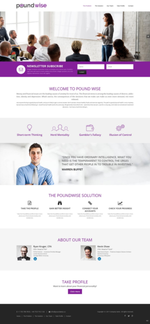 Web Design by pb for PoundWise | Design: #14056602