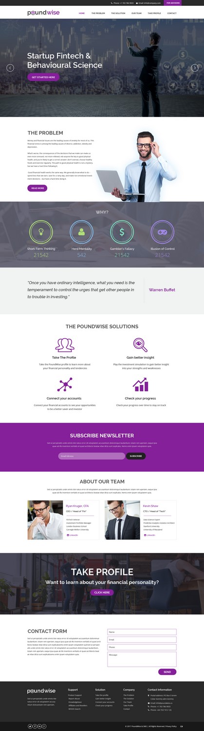 Web-Design von pb für PoundWise | Design #14056610