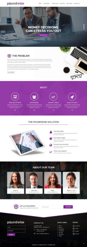 Web Design by pb for PoundWise | Design: #14056613