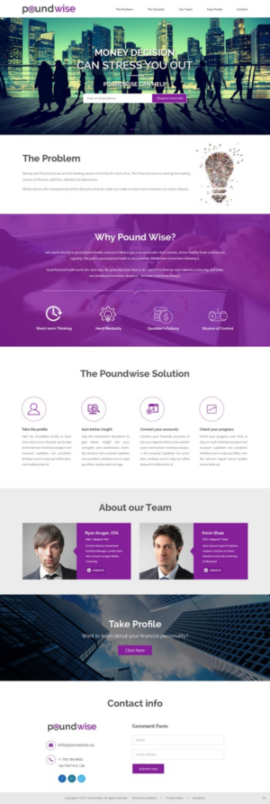 Web Design by pb for PoundWise | Design: #14185975