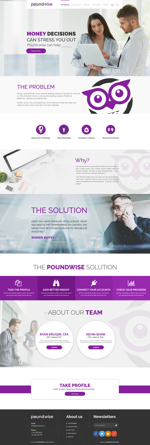 Web Design by Impressive Solutions for PoundWise | Design #14109687