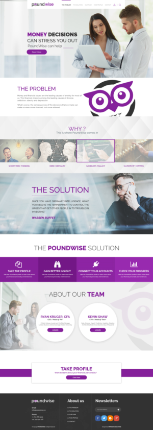 Web Design by Impressive Solutions for PoundWise | Design: #14182802