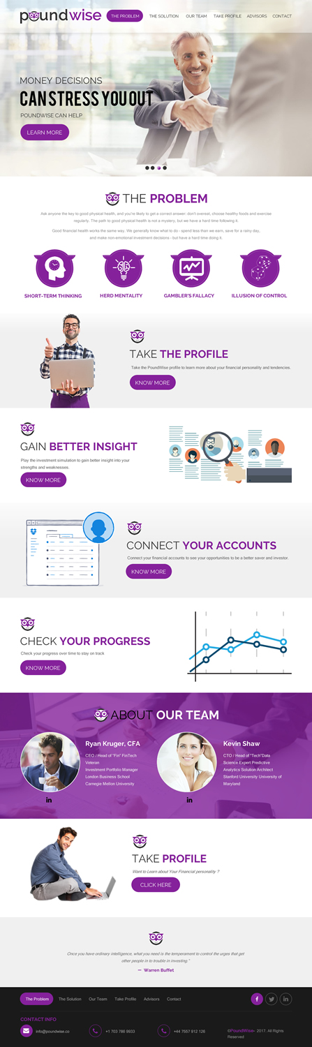 Web Design by rightway for PoundWise | Design #14070851