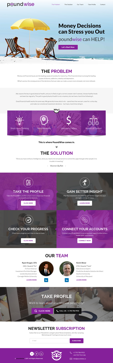 Diseño Web por rightway para PoundWise | Diseño #14070852