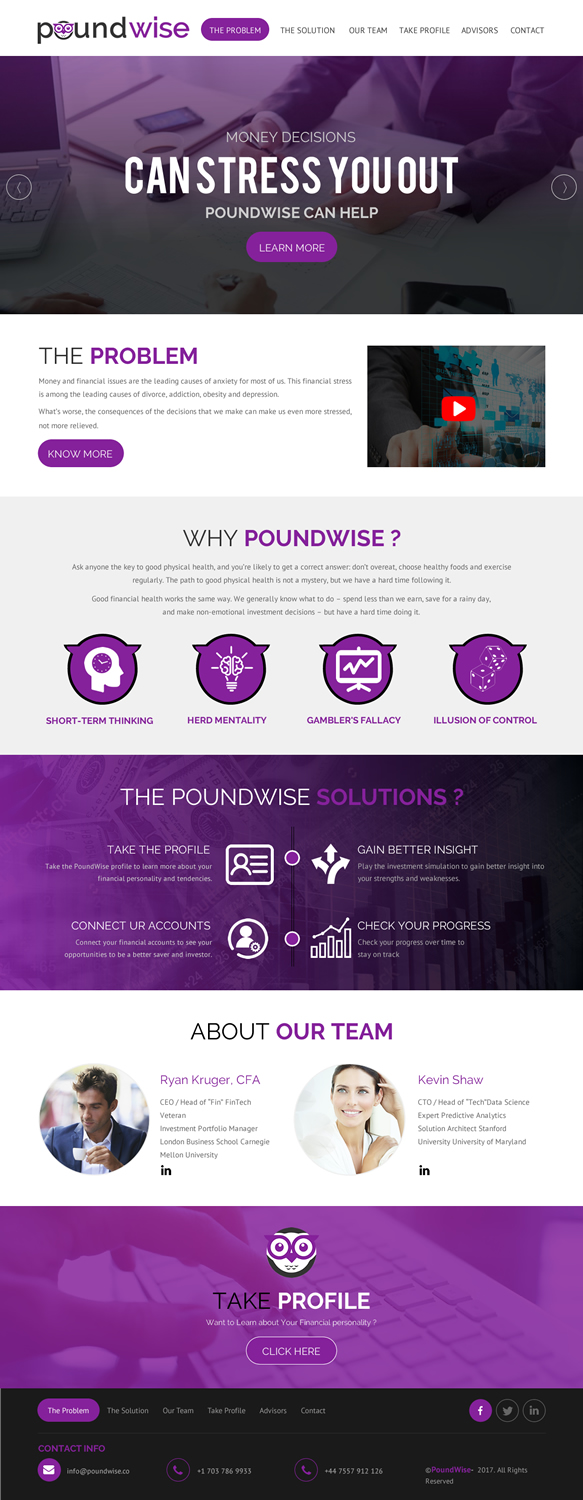 Web Design by rightway for PoundWise | Design #14070853