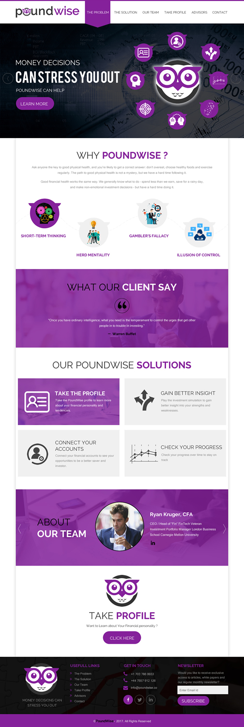 Web Design by rightway for PoundWise | Design #14070855