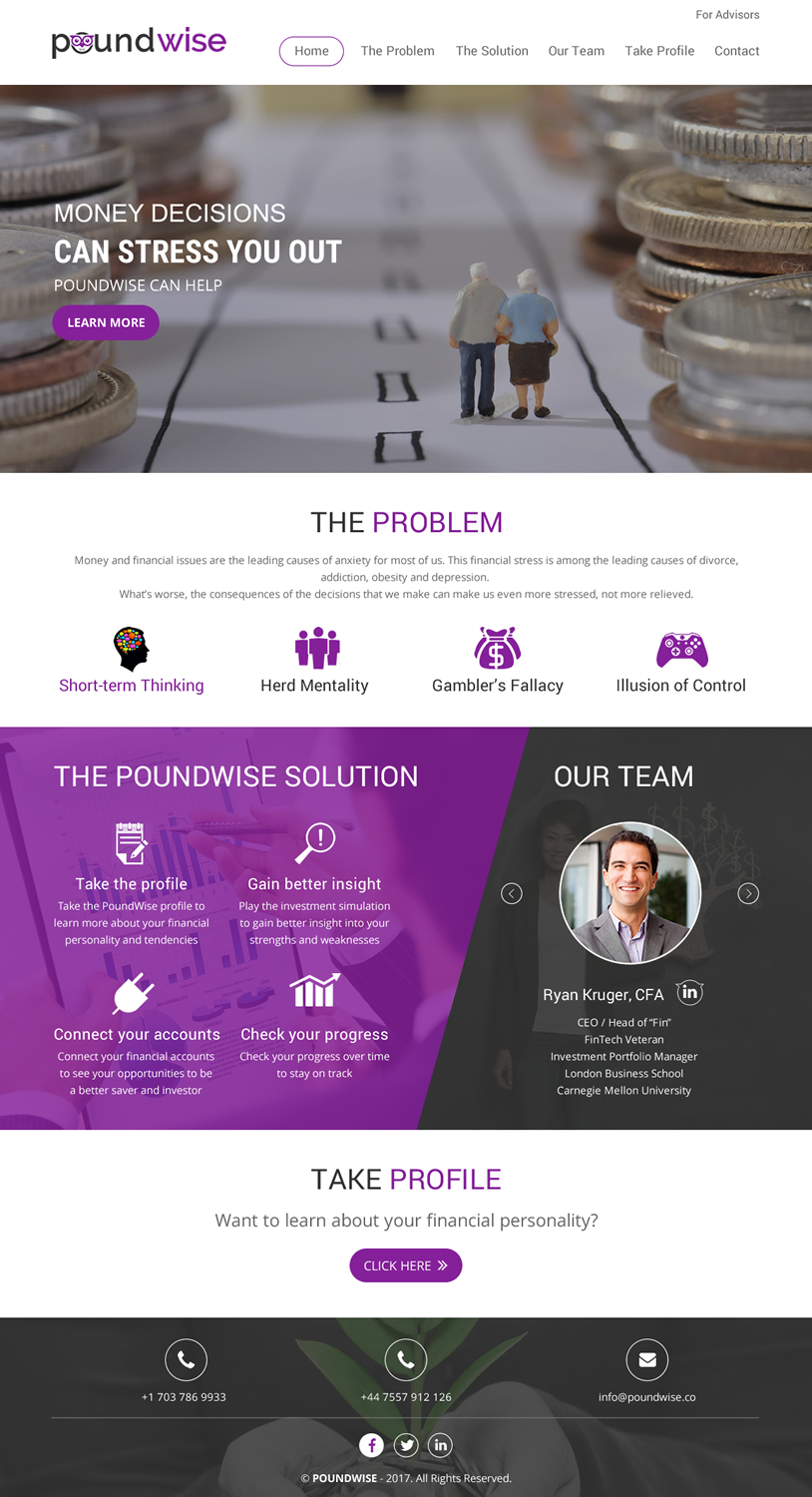 Web Design by rightway for PoundWise | Design #14070883