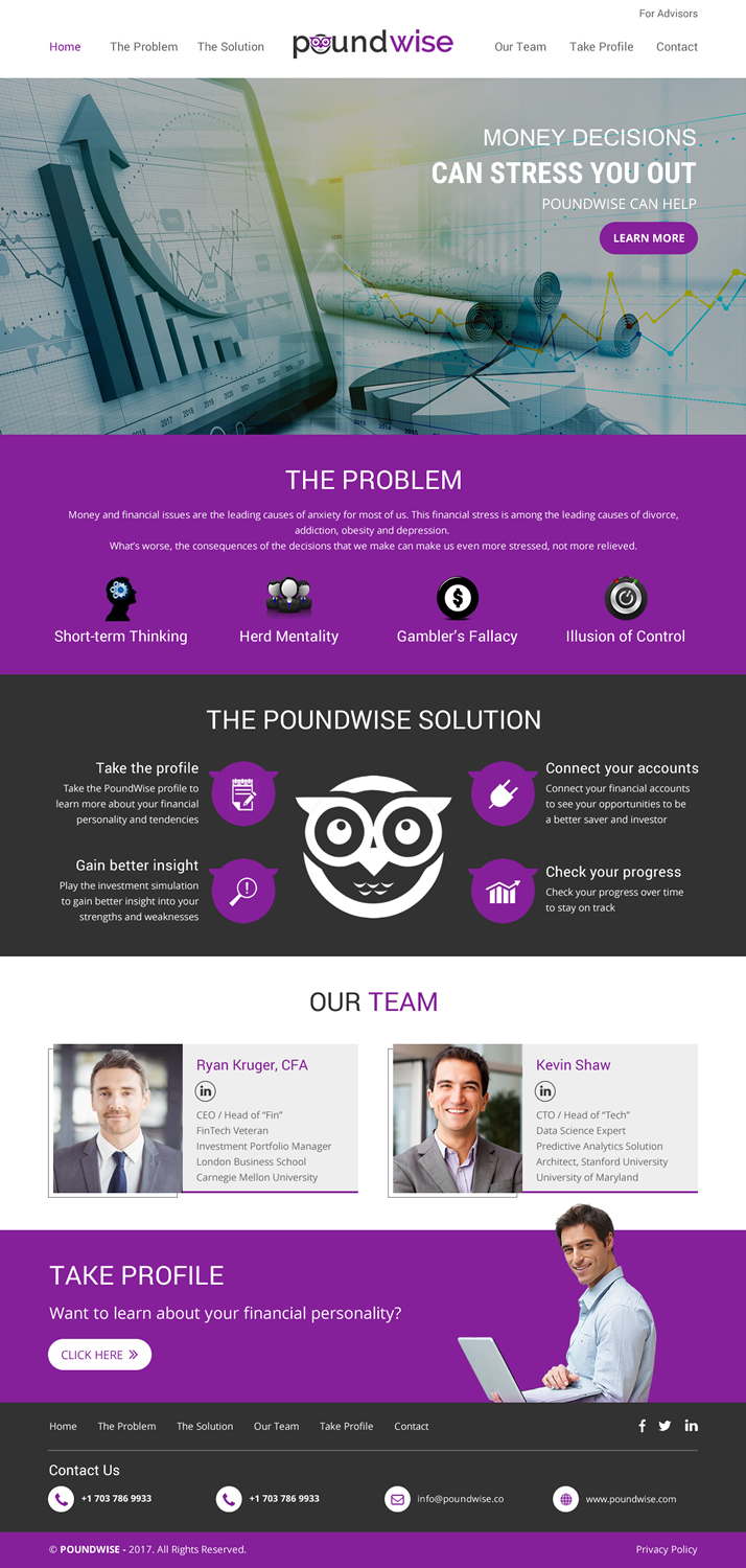 Web Design par rightway pour PoundWise | Design #14070885