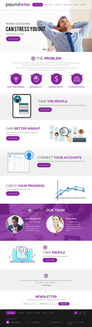 Web Design by rightway for PoundWise | Design: #14181103