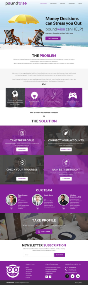 Web Design by rightway for PoundWise | Design: #14578034