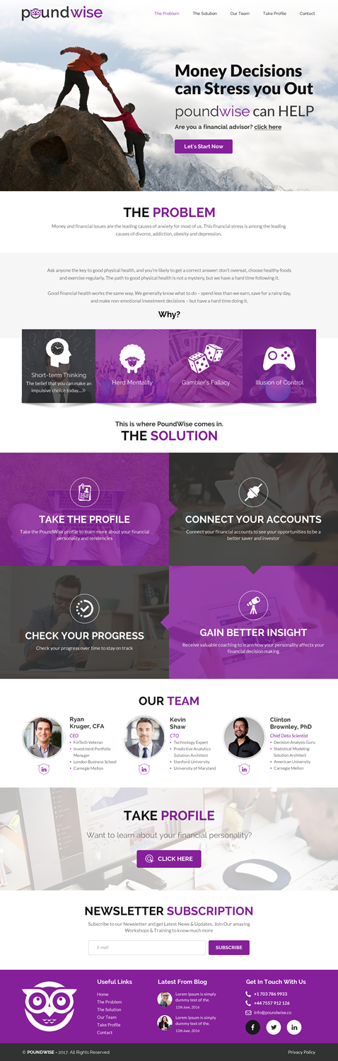 Web Design by rightway for PoundWise | Design: #14599301
