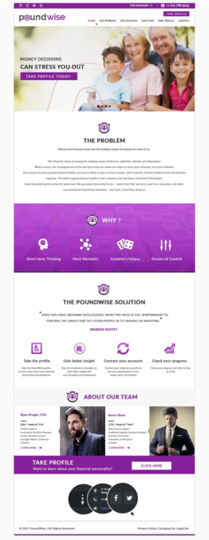 Web Design by bdesigner9 for PoundWise | Design #14082620