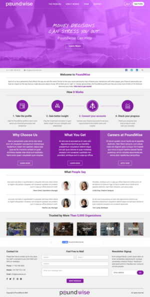 Web Design by cCopilot for PoundWise | Design: #14146793