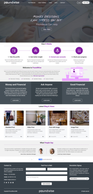 Web Design by cCopilot for PoundWise | Design: #14146802
