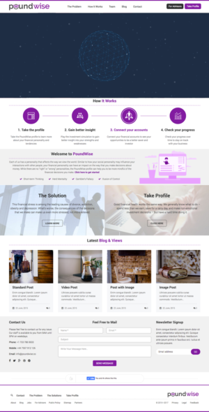 Web Design by cCopilot for PoundWise | Design: #14146807