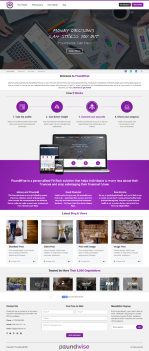 Web Design by cCopilot for PoundWise | Design: #14147513
