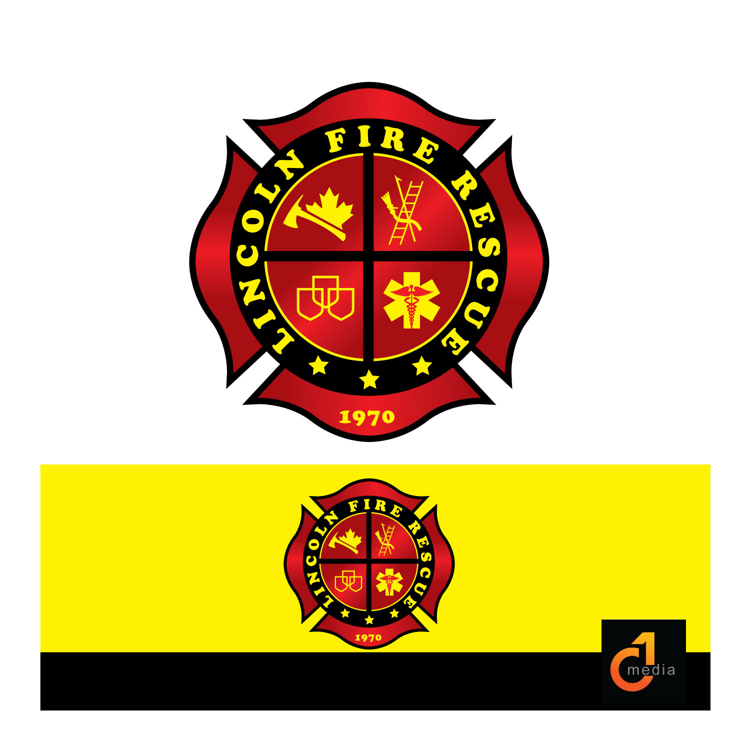 Logo Design by C1 Media for Lincoln Fire Rescue | Design #14055949