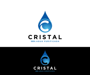CRISTAL - 100% agua purificada | Logo Design by Mario