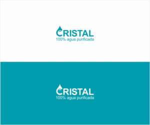 CRISTAL - 100% agua purificada | Logo Design by Logocraft