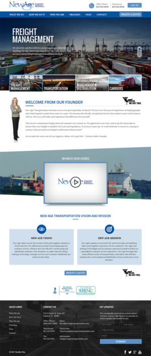 Web Design by RupalTechno for New Age Transportation Inc | Design: #14192767