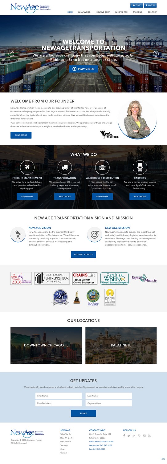 Web Design by pb for New Age Transportation Inc | Design #14122293