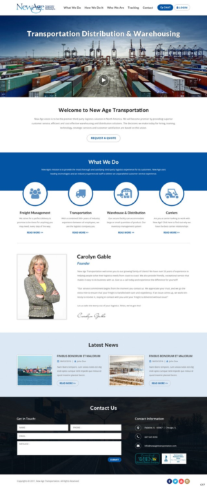 Web Design par pb pour New Age Transportation Inc | Design : #14122295