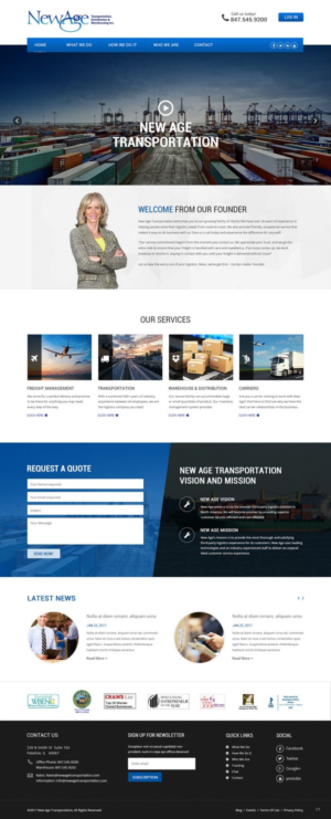 Web Design par pb pour New Age Transportation Inc | Design : #14122296