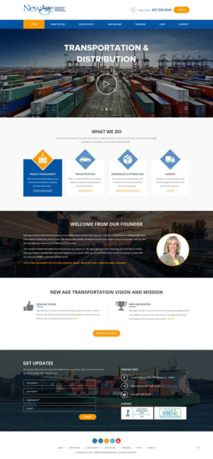 Web Design par pb pour New Age Transportation Inc | Design : #14122297