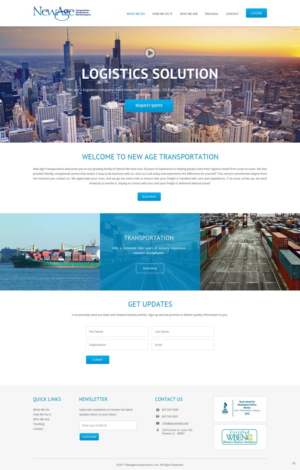 Web Design par pb pour New Age Transportation Inc | Design : #14145756