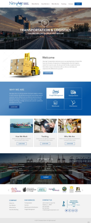 Web Design par pb pour New Age Transportation Inc | Design : #14145758