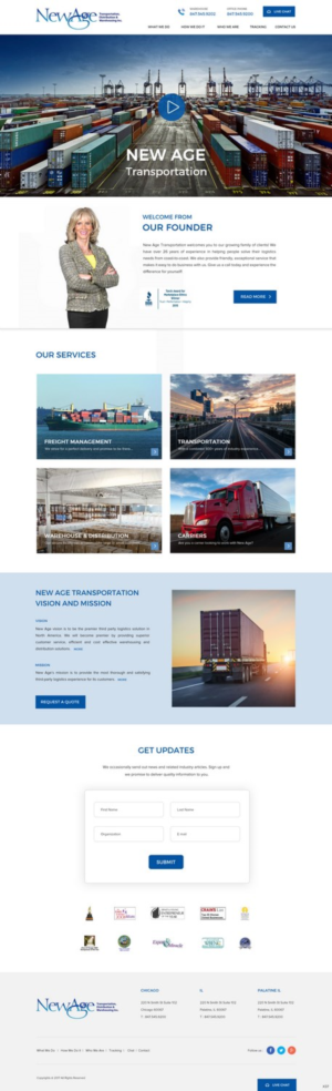 Web Design par pb pour New Age Transportation Inc | Design : #14161253