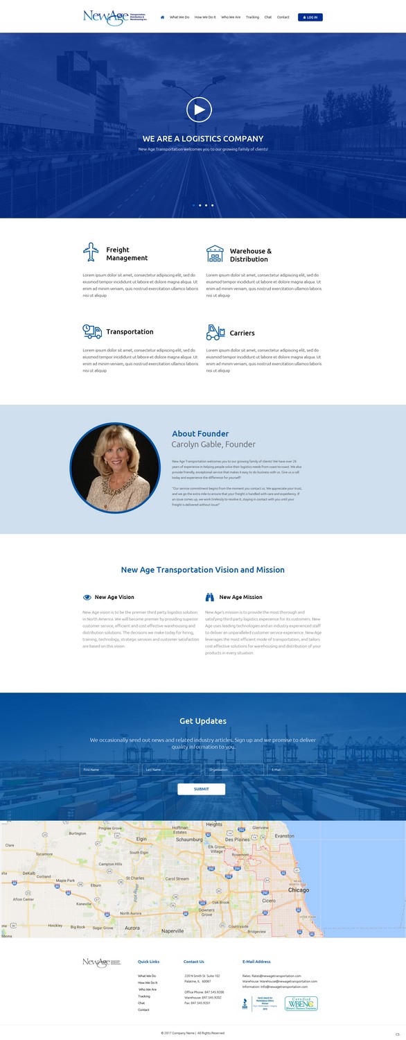 Web Design by pb for New Age Transportation Inc | Design #14161698