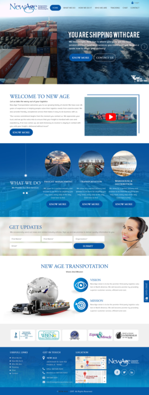 Web Design by rightway for New Age Transportation Inc | Design: #14177076