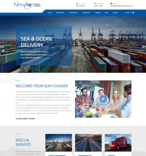 Web Design by vedverma1984 for New Age Transportation Inc | Design: #14187201