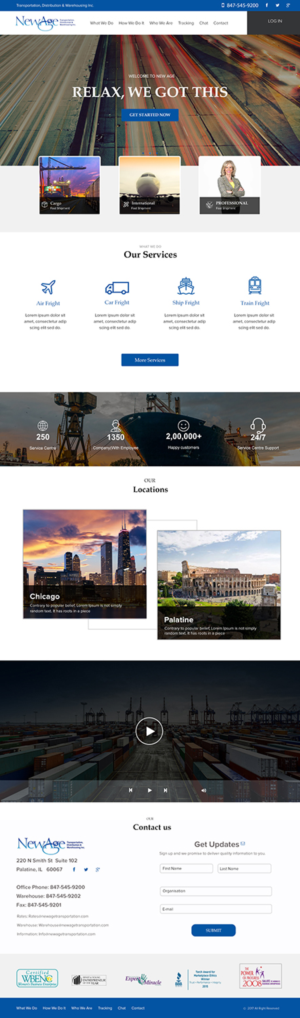 Web-Design von e2developers für New Age Transportation Inc | Design #14191662