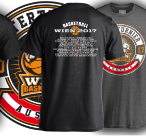 Layout for a Basketball Tournament Shirt (Backside) | Design de T-shirt par Image Solutions