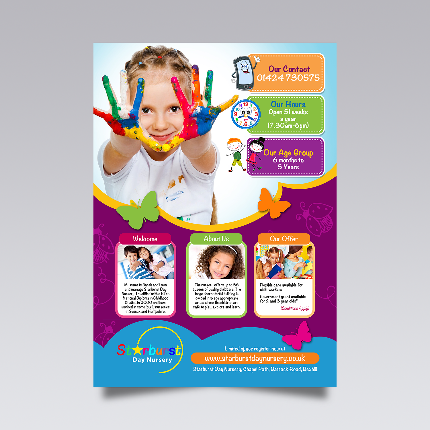 business flyer design for a company by vega designs design 14100522 nursery flyer