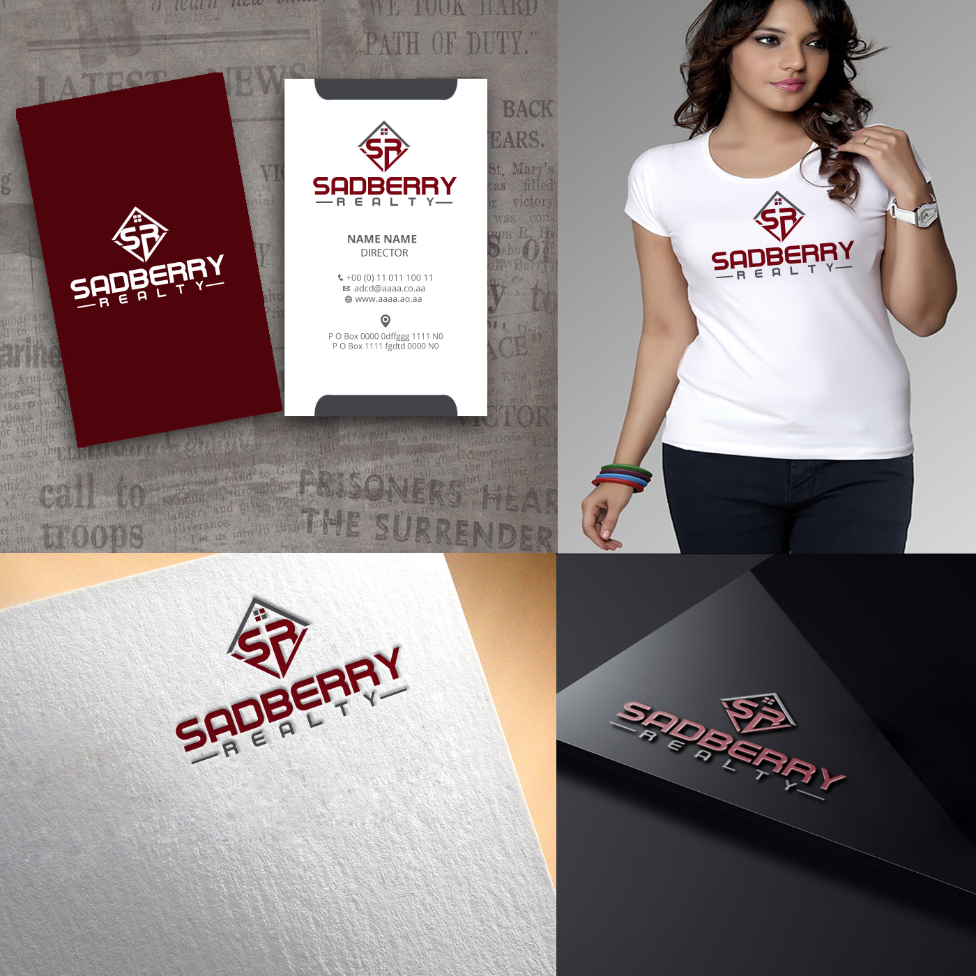 Logo Design by zebronicgraphic for Sadberry Realty | Design #14068832