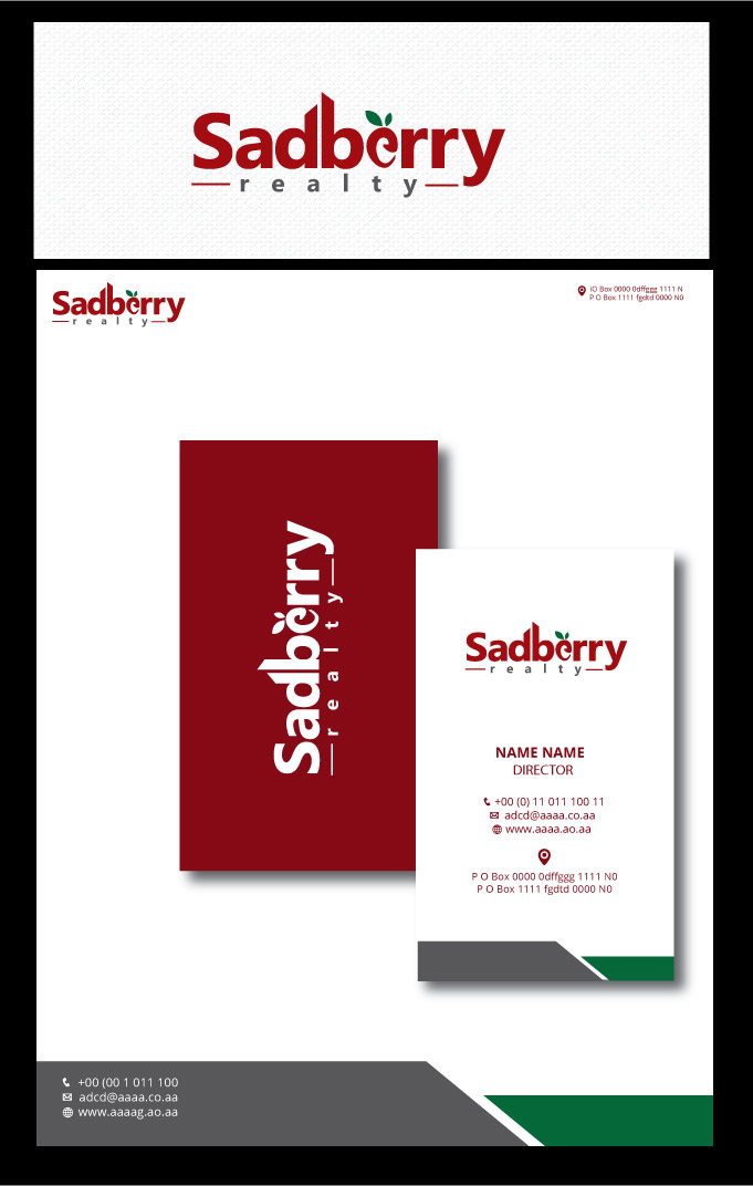 Logo-Design von zebronicgraphic für Sadberry Realty | Design #14100882