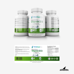 Diseño de Etiqueta por Shark1 para WhatSupp Nutrition | Diseño: #14102949
