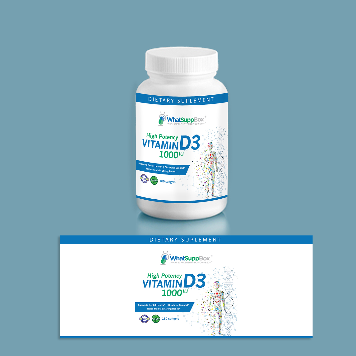 Etikett-Design von Gigih Susetyo für WhatSupp Nutrition | Design #14127436