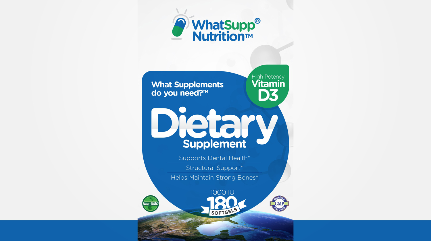 Etikett-Design von Marketing Wings für WhatSupp Nutrition | Design #14082623