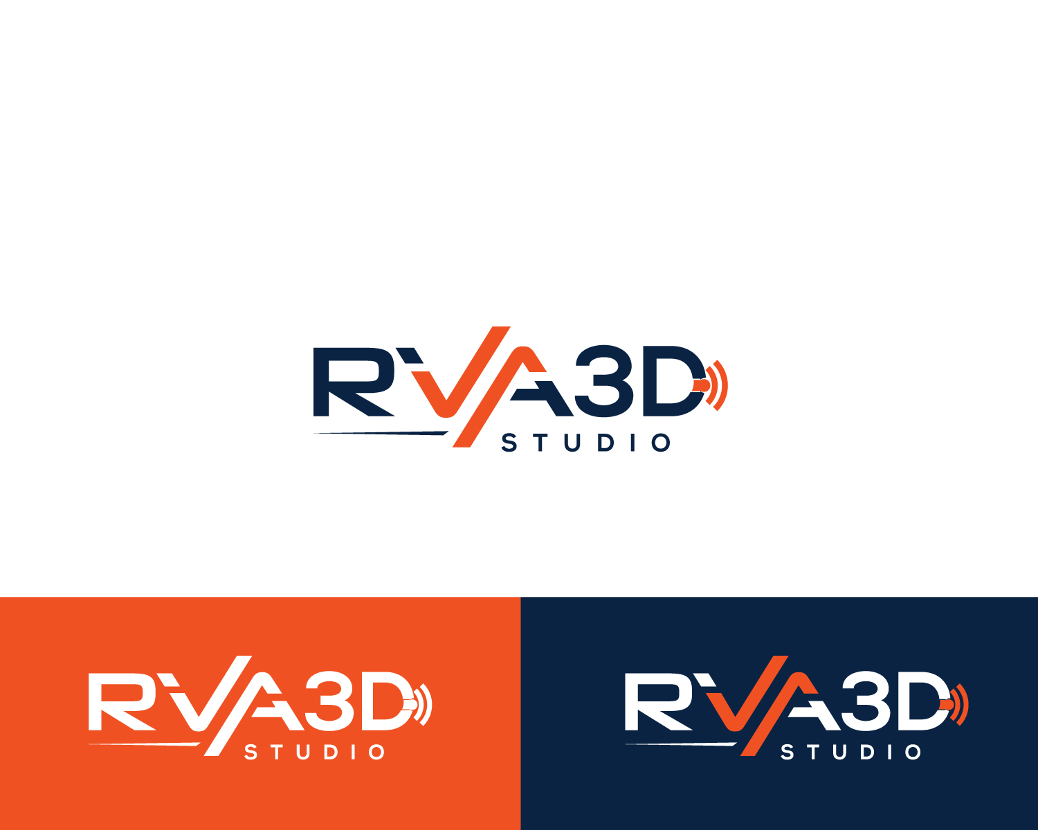 Logo Design by Atec for RVA 3D Studio | Design #14116222