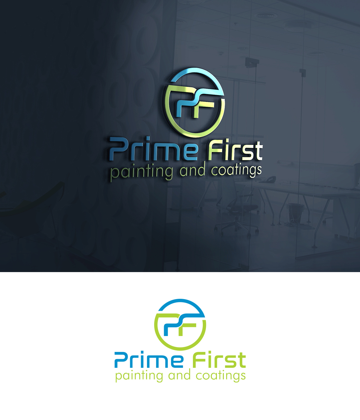Logo Design by supercreative for Prime First Painting and coatings | Design #14066764