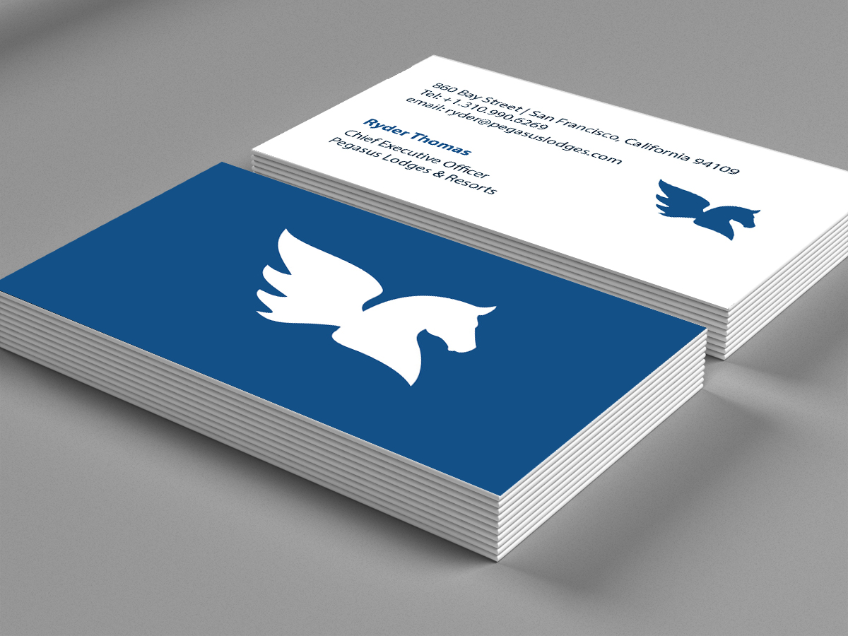 Business Card Design by Marta Sobczak  for Pegasus Lodges & Resorts | Design #2504190